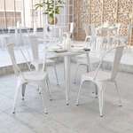 Flash Furniture , CH-51090-29-WH-GG, Indoor Outdoor Tables