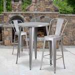 Flash Furniture , CH-51090BH-2-30CAFE-SIL-GG, Indoor Outdoor Sets