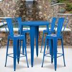 Flash Furniture , CH-51090BH-4-30CAFE-BL-GG, Indoor Outdoor Sets