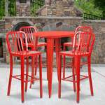Flash Furniture , CH-51090BH-4-30VRT-RED-GG, Indoor Outdoor Sets