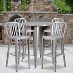 Flash Furniture , CH-51090BH-4-30VRT-SIL-GG, Indoor Outdoor Sets