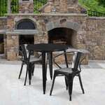 Flash Furniture , CH-51090TH-2-18ARM-BK-GG, Indoor Outdoor Sets