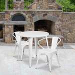 Flash Furniture , CH-51090TH-2-18ARM-WH-GG, Indoor Outdoor Sets