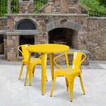 Flash Furniture , CH-51090TH-2-18ARM-YL-GG, Indoor Outdoor Sets