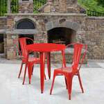 Flash Furniture , CH-51090TH-2-18CAFE-RED-GG, Indoor Outdoor Sets