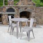 Flash Furniture , CH-51090TH-2-18CAFE-SIL-GG, Indoor Outdoor Sets
