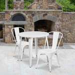 Flash Furniture , CH-51090TH-2-18CAFE-WH-GG, Indoor Outdoor Sets