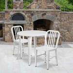 Flash Furniture , CH-51090TH-2-18VRT-WH-GG, Indoor Outdoor Sets