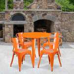 Flash Furniture , CH-51090TH-4-18ARM-OR-GG, Indoor Outdoor Sets