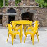 Flash Furniture , CH-51090TH-4-18ARM-YL-GG, Indoor Outdoor Sets
