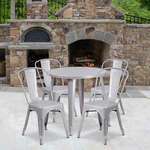 Flash Furniture , CH-51090TH-4-18CAFE-SIL-GG, Indoor Outdoor Sets