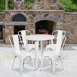 Flash Furniture , CH-51090TH-4-18CAFE-WH-GG, Indoor Outdoor Sets