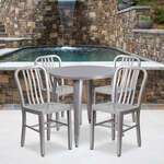Flash Furniture , CH-51090TH-4-18VRT-SIL-GG, Indoor Outdoor Sets