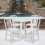 Flash Furniture , CH-51090TH-4-18VRT-WH-GG, Indoor Outdoor Sets