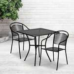 Flash Furniture , CO-28SQ-03CHR2-BK-GG, Indoor Outdoor Sets