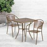 Flash Furniture , CO-28SQ-03CHR2-GD-GG, Indoor Outdoor Sets