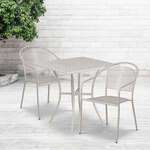 Flash Furniture , CO-28SQ-03CHR2-SIL-GG, Indoor Outdoor Sets