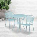 Flash Furniture , CO-28SQ-03CHR2-SKY-GG, Indoor Outdoor Sets
