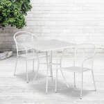 Flash Furniture , CO-28SQ-03CHR2-WH-GG, Indoor Outdoor Sets