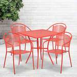 Flash Furniture , CO-28SQ-03CHR4-RED-GG, Indoor Outdoor Sets