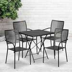 Flash Furniture , CO-28SQF-02CHR4-BK-GG, Indoor Outdoor Sets