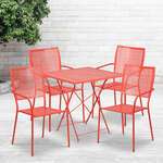 Flash Furniture , CO-28SQF-02CHR4-RED-GG, Indoor Outdoor Sets