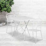 Flash Furniture , CO-28SQF-03CHR2-WH-GG, Indoor Outdoor Sets
