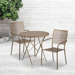 Flash Furniture , CO-30RDF-02CHR2-GD-GG, Indoor Outdoor Sets