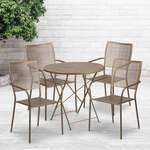 Flash Furniture , CO-30RDF-02CHR4-GD-GG, Indoor Outdoor Sets