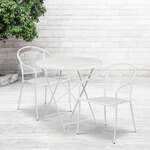 Flash Furniture , CO-30RDF-03CHR2-WH-GG, Indoor Outdoor Sets