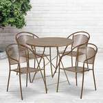 Flash Furniture , CO-30RDF-03CHR4-GD-GG, Indoor Outdoor Sets