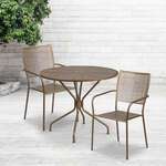 Flash Furniture , CO-35RD-02CHR2-GD-GG, Indoor Outdoor Sets
