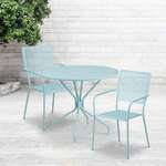 Flash Furniture , CO-35RD-02CHR2-SKY-GG, Indoor Outdoor Sets