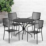Flash Furniture , CO-35RD-02CHR4-BK-GG, Indoor Outdoor Sets