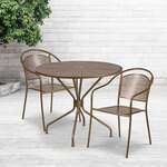 Flash Furniture , CO-35RD-03CHR2-GD-GG, Indoor Outdoor Sets