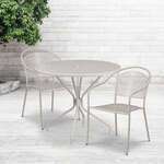 Flash Furniture , CO-35RD-03CHR2-SIL-GG, Indoor Outdoor Sets