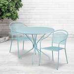 Flash Furniture , CO-35RD-03CHR2-SKY-GG, Indoor Outdoor Sets
