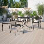 Flash Furniture , CO-35RD-03CHR4-BK-GG, Indoor Outdoor Sets