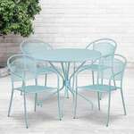 Flash Furniture , CO-35RD-03CHR4-SKY-GG, Indoor Outdoor Sets