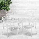 Flash Furniture , CO-35RD-03CHR4-WH-GG, Indoor Outdoor Sets