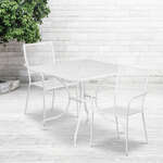 Flash Furniture , CO-35SQ-02CHR2-WH-GG, Indoor Outdoor Sets