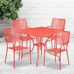 Flash Furniture , CO-35SQ-02CHR4-RED-GG, Indoor Outdoor Sets