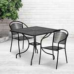 Flash Furniture , CO-35SQ-03CHR2-BK-GG, Indoor Outdoor Sets