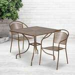 Flash Furniture , CO-35SQ-03CHR2-GD-GG, Indoor Outdoor Sets
