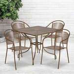 Flash Furniture , CO-35SQ-03CHR4-GD-GG, Indoor Outdoor Sets