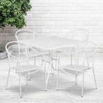 Flash Furniture , CO-35SQ-03CHR4-WH-GG, Indoor Outdoor Sets