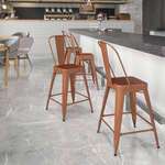 Flash Furniture , ET-3534-24-POC-GG, Indoor Outdoor Barstools