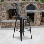 Flash Furniture , ET-3534-30-BK-GG, Indoor Outdoor Barstools