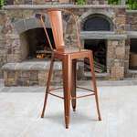 Flash Furniture , ET-3534-30-POC-GG, Indoor Outdoor Barstools