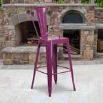 Flash Furniture , ET-3534-30-PUR-GG, Indoor Outdoor Barstools